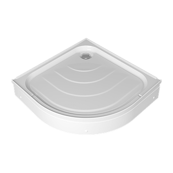 Душевой поддон ALEX BAITLER AB9017D-1 четверть круга белый — фото 1, Душевые поддоны