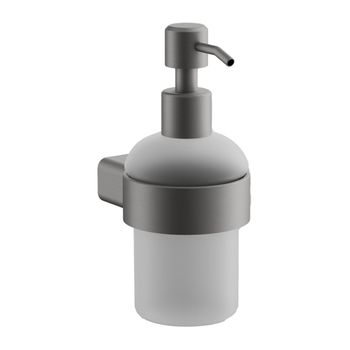 Дозатор жидкого мыла BELZ B90727, оружейная сталь — фото 1, Дозаторы
