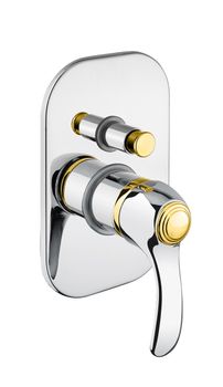 Смеситель для душа Fiore JAFAR 47CO5134, хром/золото — фото 1, Смеситель для душа