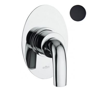 Смеситель для душа встраиваемый Webert Aria AI880101560, черный — фото 1, Смеситель для душа