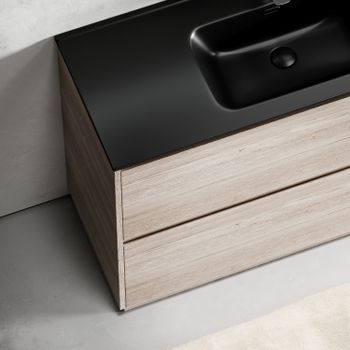 Тумба под раковину SANCOS Libra Floor напольная, 1190х450х840, c двумя ящиками оснащенными доводчиками, дуб галифакс натуральный, арт. LB120F-1EG — фото 12, Тумбы под раковину