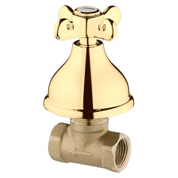 Запорный вентиль Webert Ottocento OT690101010, золото — фото 1, Смеситель для душа