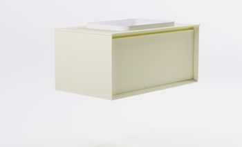 Товар: Тумба Фрейм 90см 1ящ RAL1013 мат., раковина Антарес бел гл, столешница Solid в цвете 4631177715334 - фото 4 Тумба Фрейм 90см 1ящ RAL1013 мат., раковина Антарес бел гл, столешница Solid в цвете 4631177715334 — фото 4, Тумбы с раковиной