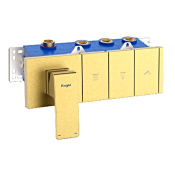 Смеситель для душа Raglo R02.273.03, золотой сатин — фото 1, Смеситель для душа