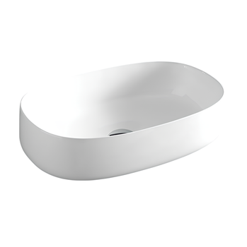 Раковина Artceram Cognac Quadro накладная без отверстий цвет белый матовый COL003 05 34 — фото 3, Раковины накладные