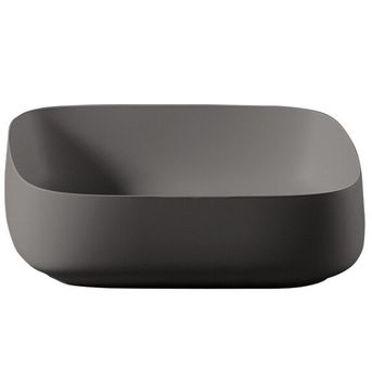 Раковина Artceram Cognac Quadro накладная без отверстий цвет черный COL008 03 00 — фото 2, Раковины накладные