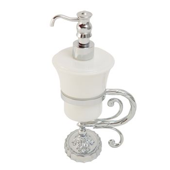 Товар: EDERA Дозатор жидкого мыла настольный, керамика/хром 16913 - фото 1 EDERA Дозатор жидкого мыла настольный, керамика/хром 16913 — фото 1, Дозаторы