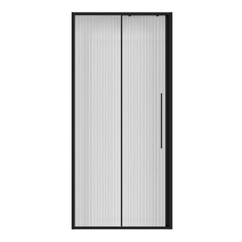 Товар: Дверь в нишу Niagara Nova NG-84-L9FHB (90х195) черный матовый,раздвижная влево,стекло рифленое,1 место - фото 2 Дверь в нишу Niagara Nova NG-84-L9FHB (90х195) черный матовый,раздвижная влево,стекло рифленое,1 место — фото 2, Душевые двери в нишу