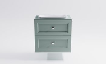 Тумба Классик 70см 2ящ NCS S 3005-b80g мат., раковина Ретро бел глянц, столешница Solid в цвете 4631177715662 — фото 1, Тумбы с раковиной