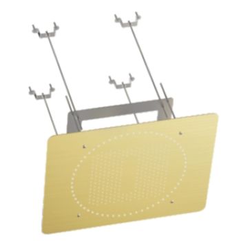 Верхний душ потолочный R452.03.03, золотой сатин — фото 1, Верхние души