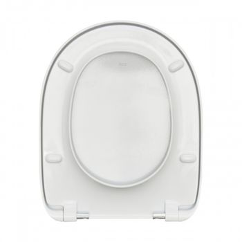 DEBBA ROUND Сиденье и крышка для унитаза, дюропласт., с механизмом Soft-Closing, белое. ROCA 7801B2200B — фото 2, Сиденья для унитаза