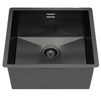 Кухонная мойка Reflexion Iseo RX2265BL оружейная сталь — фото 98, Кухонные мойки