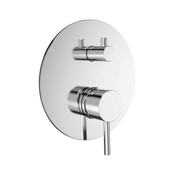 AQM8803CR Встраиваемый смеситель на 2 потр. в комплекте с внутр. частью, хром — фото 1, Смесители