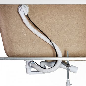 Монтажный комплект для ванны ЭДЕРА 170х100 см. (рама, слив-перелив с сифоном, крепеж к стене, крепеж 1WH501666 — фото 1, Ванны и комплектующие