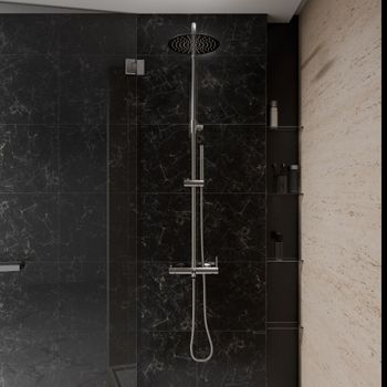 Стойка для душа Milacio Ultra ( MCU.151.SS ) нержавеющая сталь — фото 10, Душевые стойки