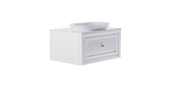 Товар: Тумба Шарм 80см 1ящ цв белый мат. с раковиной Шарм бел гл. и столешницей Solid бел гл. 4631177713439 - фото 2 Тумба Шарм 80см 1ящ цв белый мат. с раковиной Шарм бел гл. и столешницей Solid бел гл. 4631177713439 — фото 2, Тумбы с раковиной