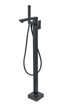 Напольный смеситель для ванны Fiore KUBE 100NN8554, черный — фото 1, Смеситель для ванны