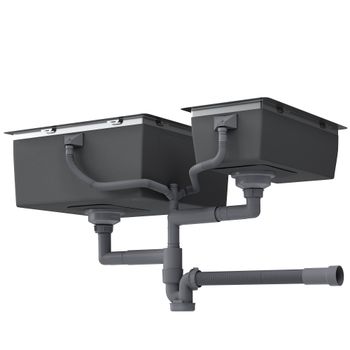 Кухонная мойка Reflexion Iseo RX2265BL оружейная сталь — фото 469, Кухонные мойки