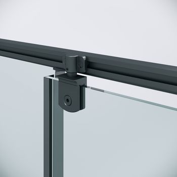 Душевое ограждение Niagara Nova NG-35-10AGR-A80GR-34 (100х80х195) прямоугольник,распашная,графит,стекло прозрачное,2 места — фото 10, Душевые уголки