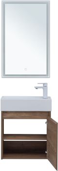 Мебель для ванной Aquanet Nova Lite 50 дуб рустикальный (с дверецей) 00302530 — фото 6, Комплекты мебели для ванной