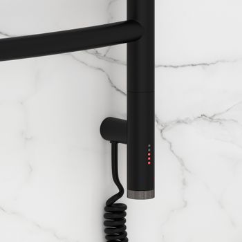 Товар: Полотенцесушитель электрический Сунержа Галант 3.1 800х500 МЭМ правый Матовый чёрный 31-6001-8050 - фото 2 Полотенцесушитель электрический Сунержа Галант 3.1 800х500 МЭМ правый Матовый чёрный 31-6001-8050 — фото 2, Электрические полотенцесушители