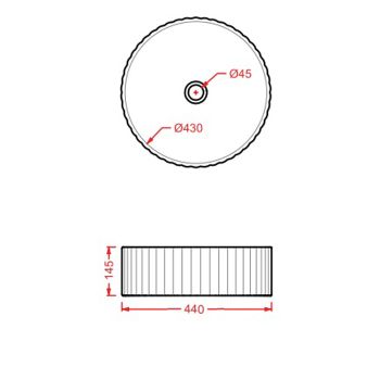 Раковина Artceram Millerighe накладная цвет матовый белый OSL010 05 00 — фото 2, Раковины накладные