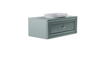 Тумба Шарм 100см 1ящ цв NCS S 3005-b80g мат. с раковиной Шарм бел гл. и столешницей Solid бел гл. 4631177713682 — фото 3, Тумбы с раковиной