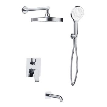 Душевая система встраиваемая Haiba HB80553, хром — фото 1, Душевые системы