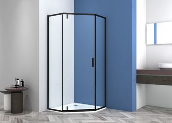 Душевая дверь распашная трапецевидная CL1006B-100 — фото 2, Распашные душевые двери