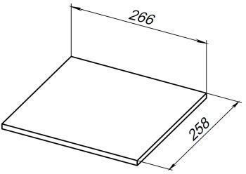 Полка для стеллажа Allen Brau Liberty 30 1.33009.M мрамор — фото 1, Стеллажи для ванной комнаты