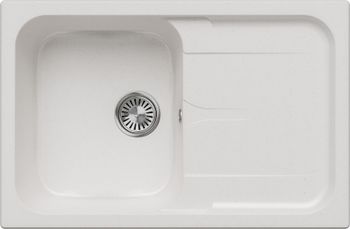 Кухонная мойка Polygran ALTO-780 мойка, цвет Белый хлопок 891357 — фото 3, Кухонные мойки