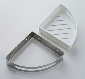 Полка угловая Timo Luiro 18577/13 никель — фото 4, Полки для ванной и душа