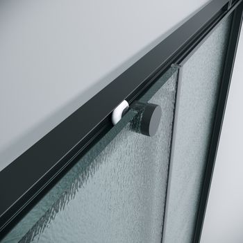 Душевое ограждение Grossman Galaxy 1/2.K33.01.12.21.02-1/2.K33.01.80L.21.02 (120х80х195) раздвижная,черный матовый,стекло шиншилла,2 места 300.K33.01.12R80L.21.02 — фото 8, Душевые кабины и ограждения