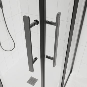 Товар: Душевой угол Veconi Evo 300 GR, 1100х900x1950, графит брашинг, прозрачное стекло E3-GR-11090-01-C9 - фото 2 Душевой угол Veconi Evo 300 GR, 1100х900x1950, графит брашинг, прозрачное стекло E3-GR-11090-01-C9 — фото 2, Душевые уголки