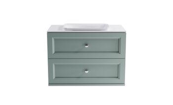 Товар: Тумба Классик 90 с 2ящ NCS S 3005-B80G мат. с раковиной Ретро бел гл. и столешницей Solid бел гл. 4631177714344 - фото 2 Тумба Классик 90 с 2ящ NCS S 3005-B80G мат. с раковиной Ретро бел гл. и столешницей Solid бел гл. 4631177714344 — фото 2, Тумбы с раковиной