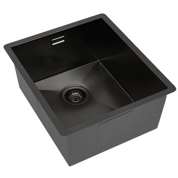 Кухонная мойка Reflexion Iseo RX2265BL оружейная сталь — фото 44, Кухонные мойки