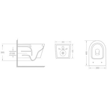 Унитаз подвесной Veconi Moro VMO-48TGr — фото 5, Подвесные унитазы