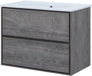 Тумба под раковину Aquanet Милан 85 дуб рошелье 00339969 — фото 2, Тумбы под раковину