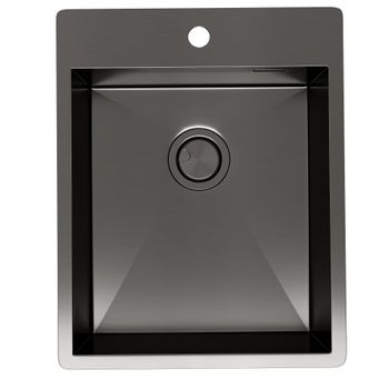 Кухонная мойка Reflexion Iseo RX2265BL оружейная сталь — фото 206, Кухонные мойки