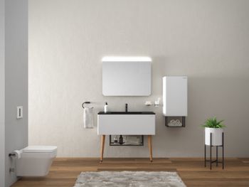 ZEON Боковой шкаф ZE2070.00.BB — фото 1, Шкафы для ванной