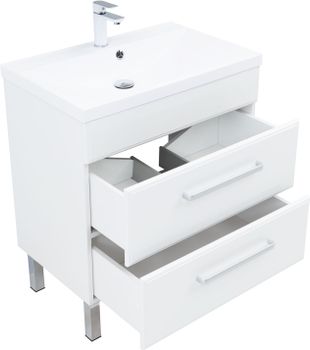 Тумба под раковину Aquanet Лукка 75 белый 00302397 — фото 5, Тумбы под раковину