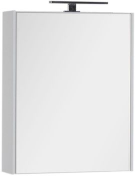 Зеркальный шкаф Aquanet Латина 60 белый 00179942 — фото 2, Зеркальные шкафы в ванную