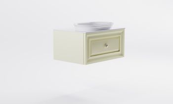 Товар: Тумба Шарм 80см 1ящ цв RAL1013 мат. с раковиной Шарм бел гл. и столешницей Solid бел гл. 4631177713415 - фото 4 Тумба Шарм 80см 1ящ цв RAL1013 мат. с раковиной Шарм бел гл. и столешницей Solid бел гл. 4631177713415 — фото 4, Тумбы с раковиной