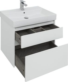Мебель для ванной Aquanet Nova Lite 75 белый (2 ящика) 00242903 — фото 12, Комплекты мебели для ванной