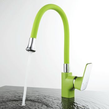 Смеситель для кухни D&K Berlin DA1432912, зеленый — фото 1, Смесители для кухни