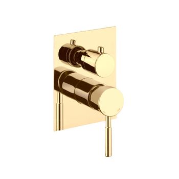 Смеситель для душа встраиваемый Webert Rimini RI880601010, золото — фото 1, Смеситель для душа