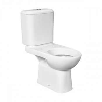 ACCESS Унитаз-компакт, горизонтальный выпуск, 2-х режимная арматура, сиденье дюропласт Soft-close, C 734P23800Y — фото 6, Напольные унитазы