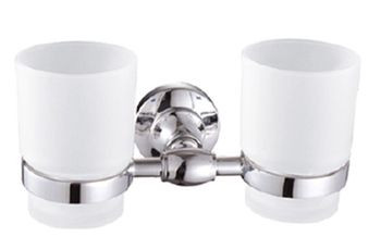 Стакан керамика двойной 52003 — фото 1, Стаканы для зубных щеток