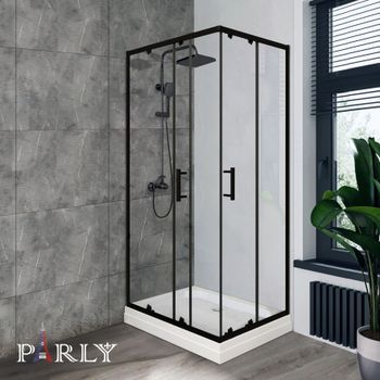 Уголок QZ71B N душевой PARLY низкий поддон (70х100х195) — фото 2, Душевые уголки