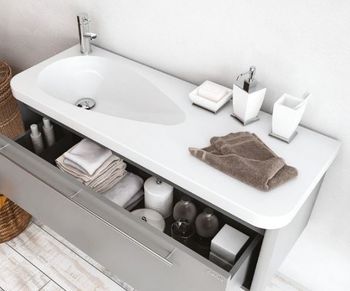 CREAVIT Раковина TP120 мебельная (45*120 см) TP120-00CB00E-0000 — фото 1, Раковины накладные